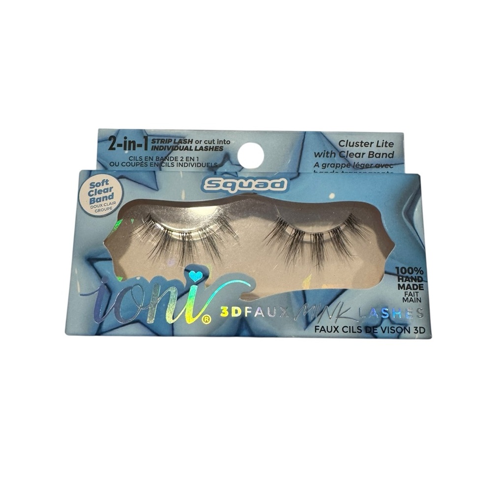 IONI 3D Faux Mink Lashes Cluster Lite With Clear Band